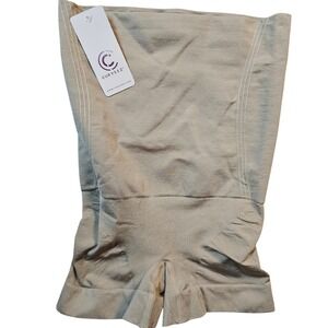 Curveez High Waisted Shaping Shorts Nude Medium CUR3700 Tummy Control Boy Short